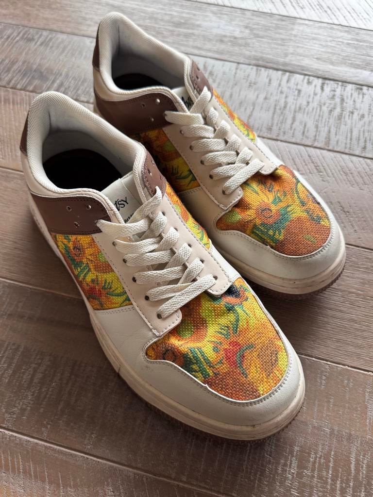 Galartsy Van Gogh Zonnebloemen Sneakers Maat 43, Overige kleuren, Ophalen of Verzenden, Sneakers of Gympen, Zo goed als nieuw