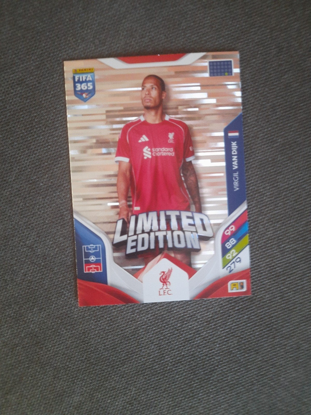 Voetbalkaart WK 2026 Virgil van Dijk Limited Edition, Ophalen of Verzenden, Zo goed als nieuw, Buitenlandse clubs, Poster, Plaatje of Sticker