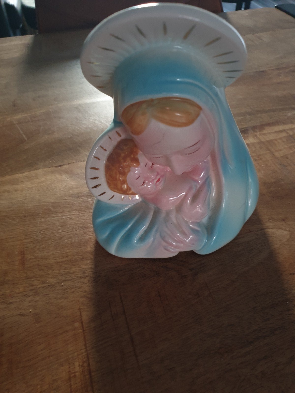 Vintage Maria met kind plantenpot/vaas, Antiek en Kunst, Ophalen of Verzenden