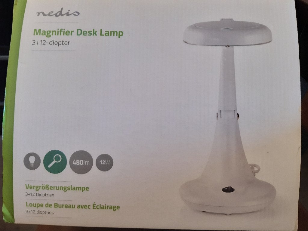 Nieuwe Nedis Bureaulamp met vergrootglas, Ophalen of Verzenden, Nieuw