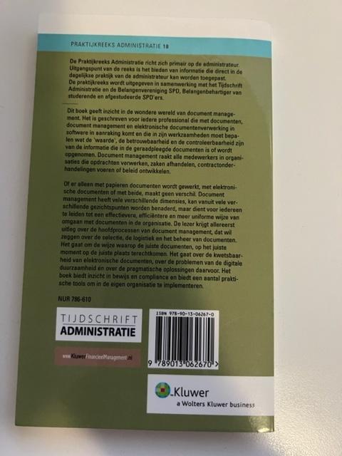 Praktijkreeks Administratie 18 - Document Management, Boeken, Ophalen of Verzenden, Gelezen, Management