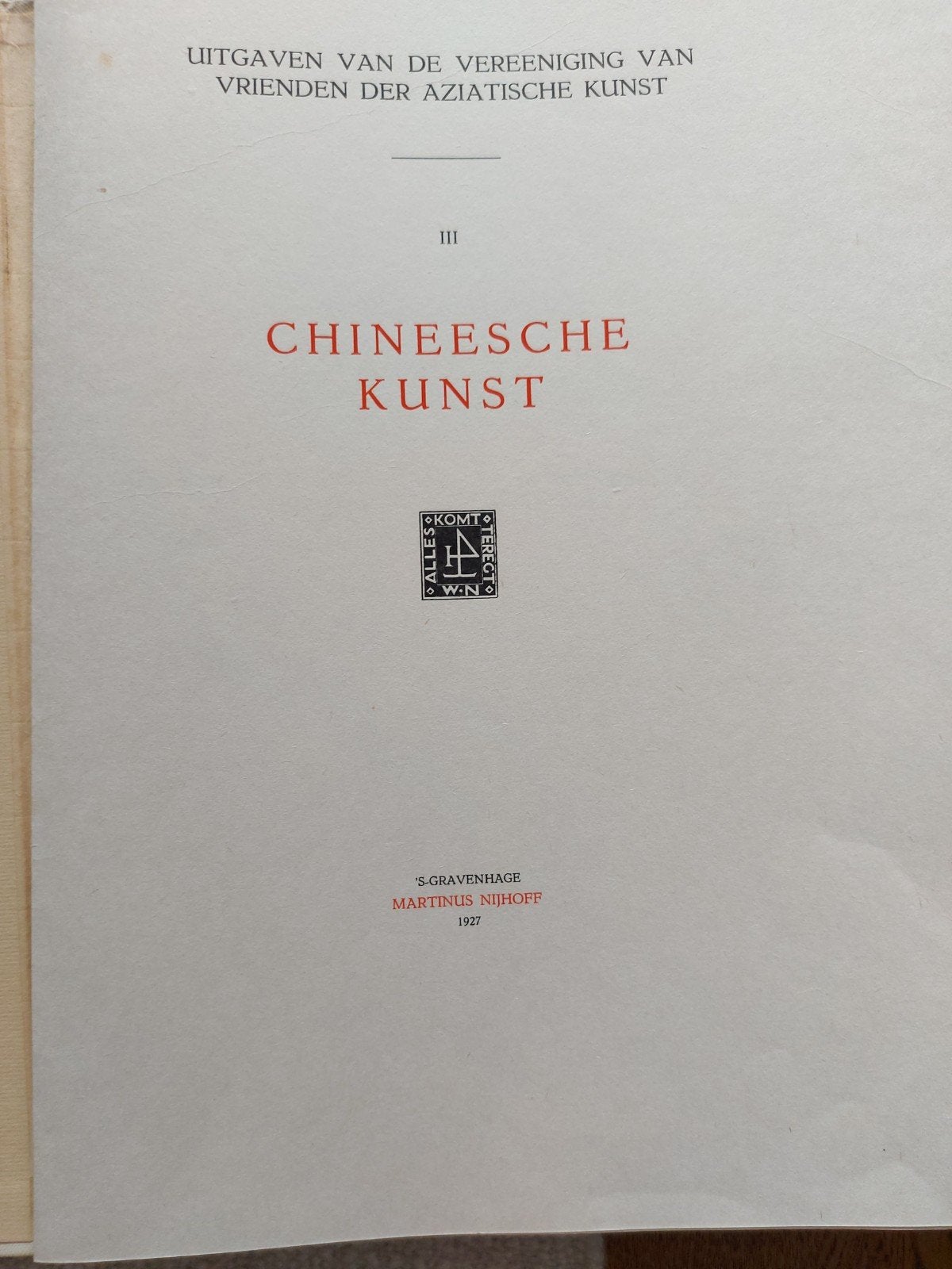 Chinese Art. Jaren 20., Ophalen of Verzenden
