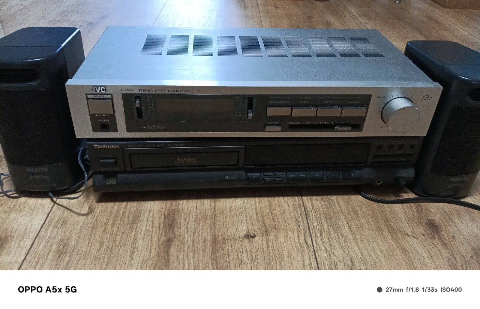 JVC A-X300 Versterker Technics CD-speler en Philips Speak, Gebruikt, JVC, Cd-speler, Losse componenten