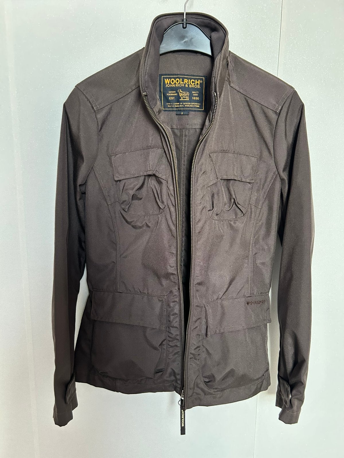 Woolrich jas/ fieldjacket herfst maat S, bruin, Ophalen of Verzenden, Zo goed als nieuw, Bruin