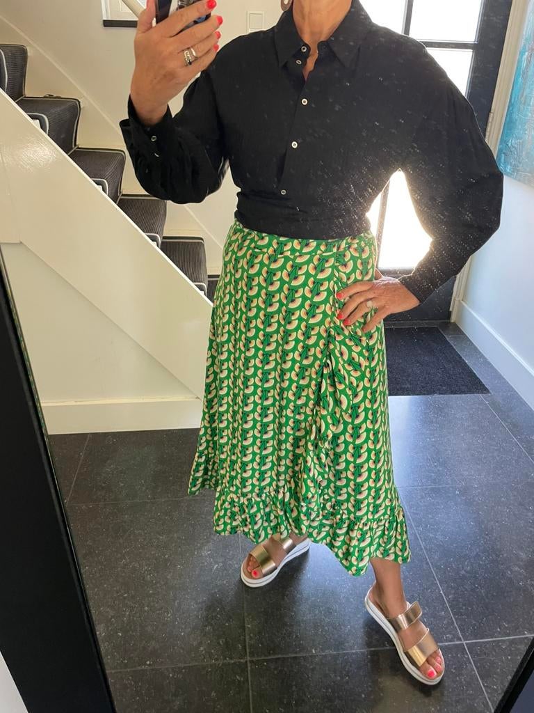 Lolly’s Laundry , super leuke royale wikkelrok, S/M, Kleding | Dames, Ophalen of Verzenden, Zo goed als nieuw, Maat 36 (S), Onder de knie