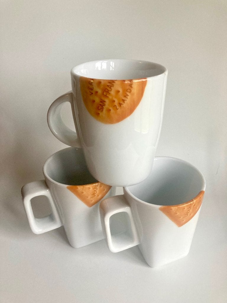 9 stoere Verkade bekers mokken Nicolai Carels Dutch design, -, Verzenden, -, Mok