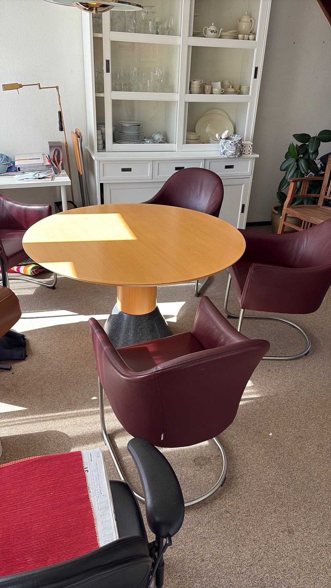 Eethoek met rondetafel, Ophalen, Gebruikt, Rond, 100 tot 150 cm