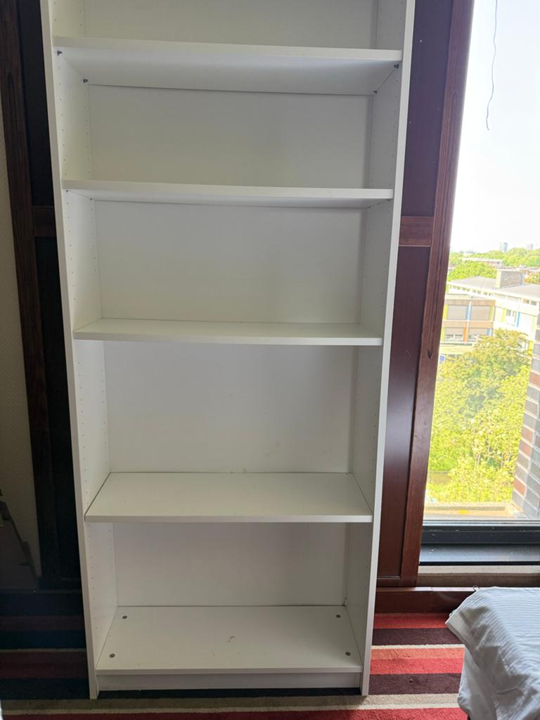 Ikea wandrek / boekenkast wit, Ophalen, Met plank(en), Gebruikt, 50 tot 100 cm