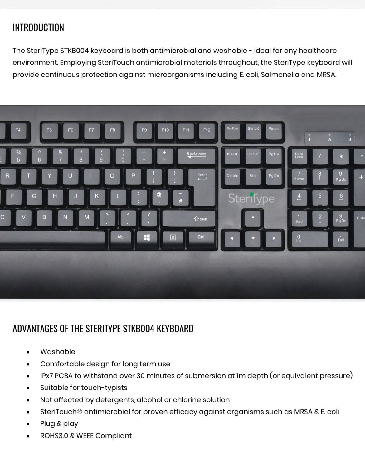 Steritype Toetsenbord, Ophalen of Verzenden, Qwerty, Nieuw, Bedraad