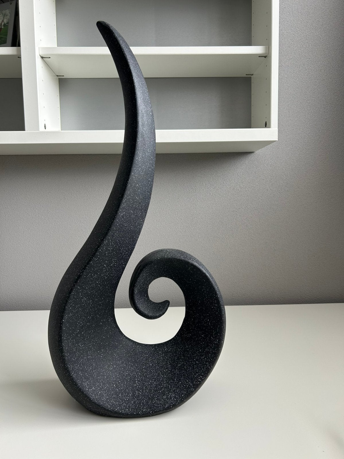 Decoratief beeld, zwart voor binnen of buiten, Ophalen, Beeld, Zwart, Overige materialen