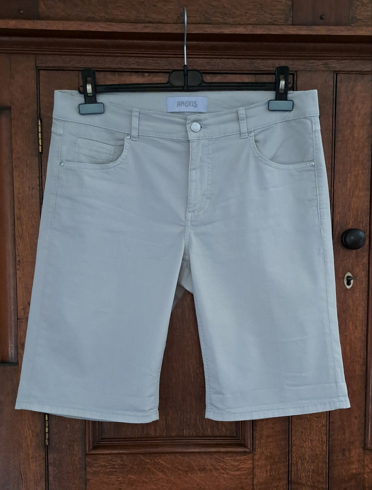 Bermuda ANGELS, Maat 38/40 (M), Kort, Beige, Ophalen of Verzenden