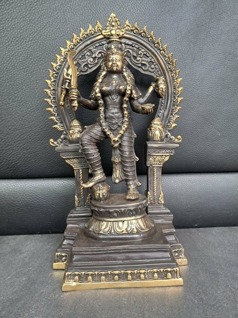 Kali/Bronzen beeld/India/37 cm/Mahakali/Azie, Ophalen of Verzenden, Nieuw, Overige materialen, 37 cm