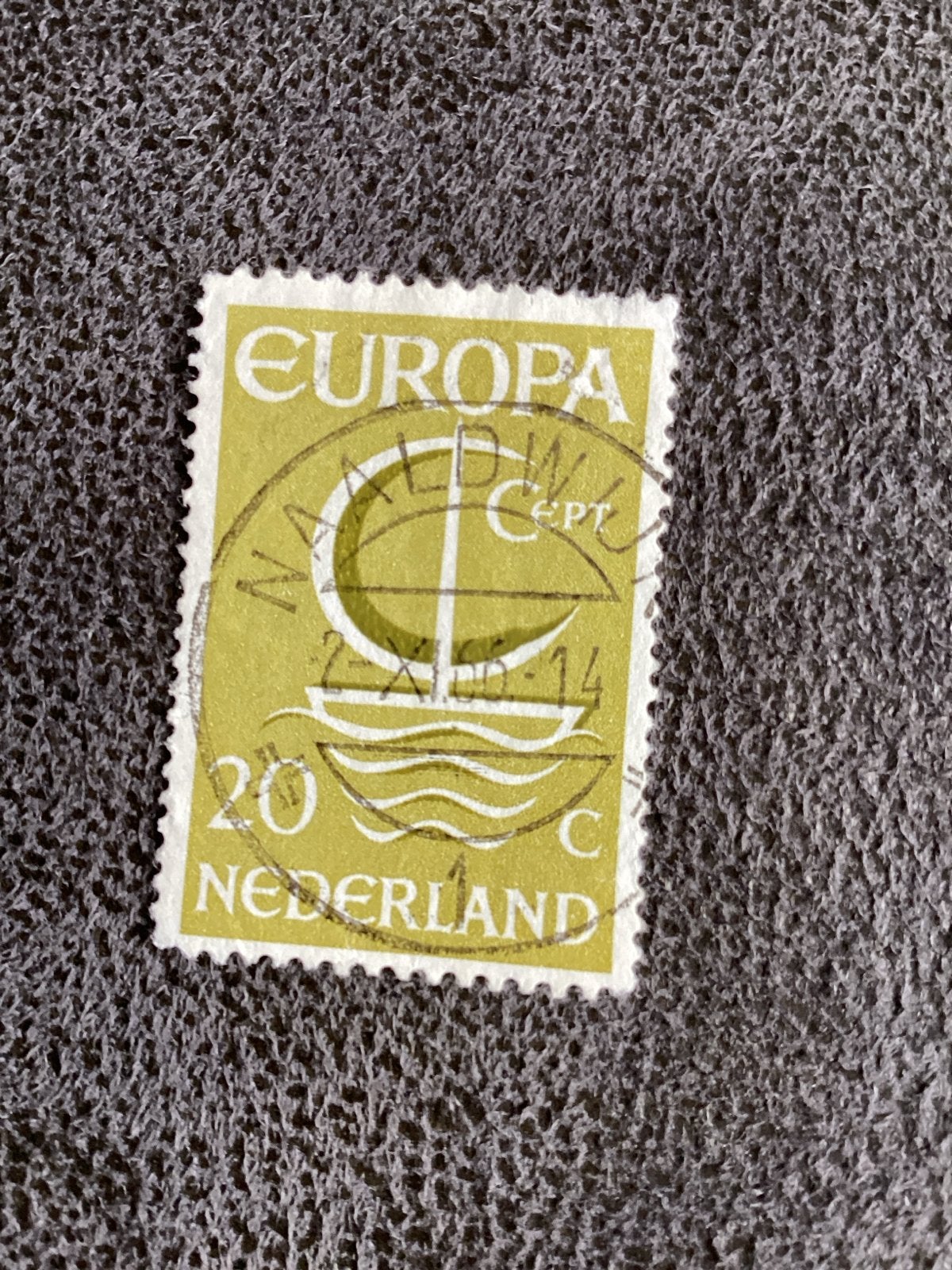 Nederland Europa postzegel 20 cent Naaldwijk, Ophalen of Verzenden, Na 1940, Gestempeld