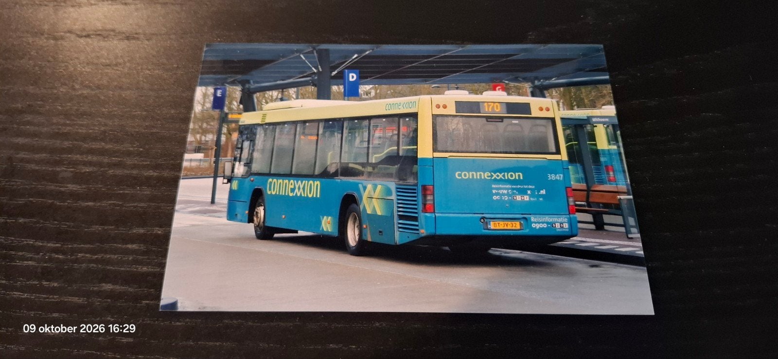 Bus foto Connexxion 3847 - Uithoorn, Verzamelen, Ophalen of Verzenden