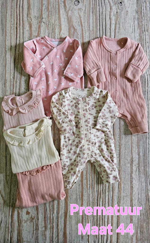 Prematuur (44) baby kleding meisje, Kinderen en Baby's, Babykleding | Prematuur, Ophalen of Verzenden, Zo goed als nieuw, Meisje