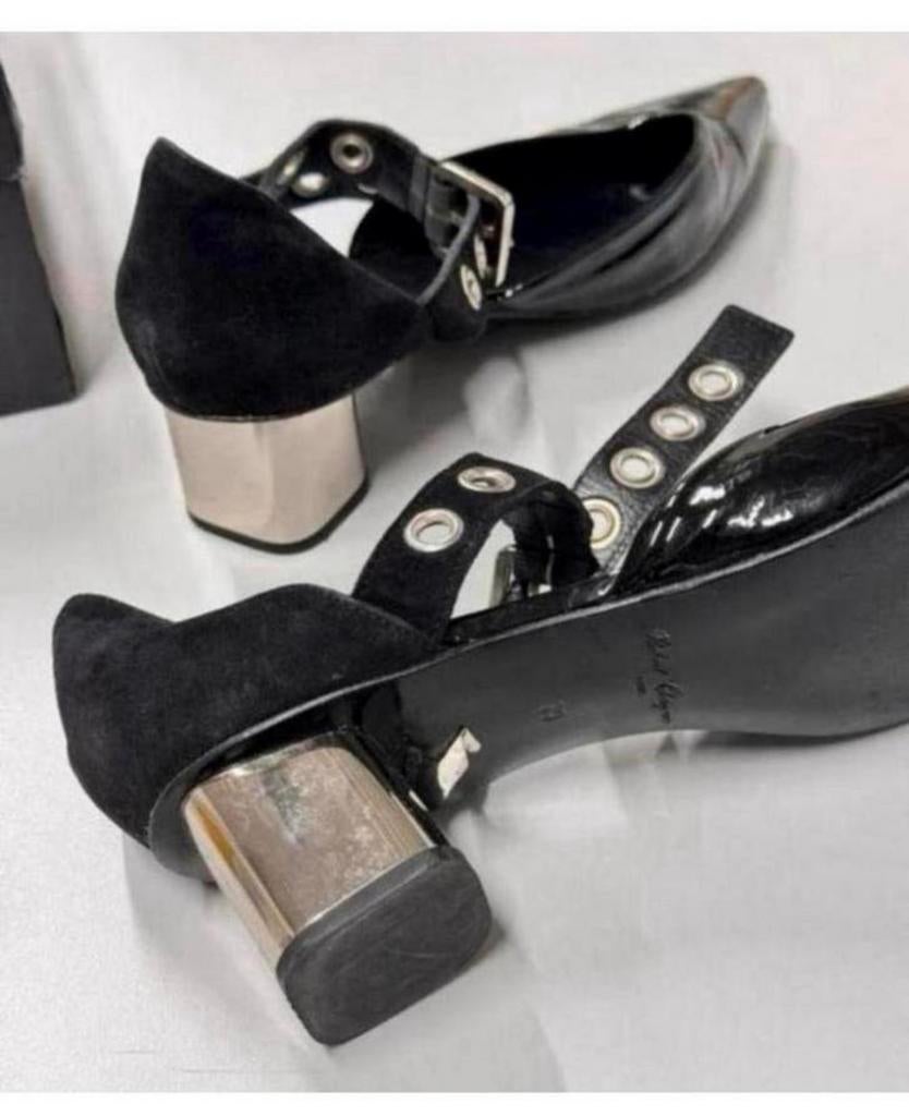 Robert Clergerie Paris Self Portrait Pumps hakken 39 lakleer, Pumps, Zwart, Ophalen of Verzenden, Zo goed als nieuw