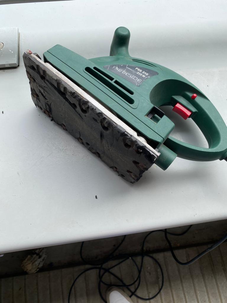 Parkside schuurmachine, Ophalen, Gebruikt, Minder dan 600 watt, Excentrische schuurmachine