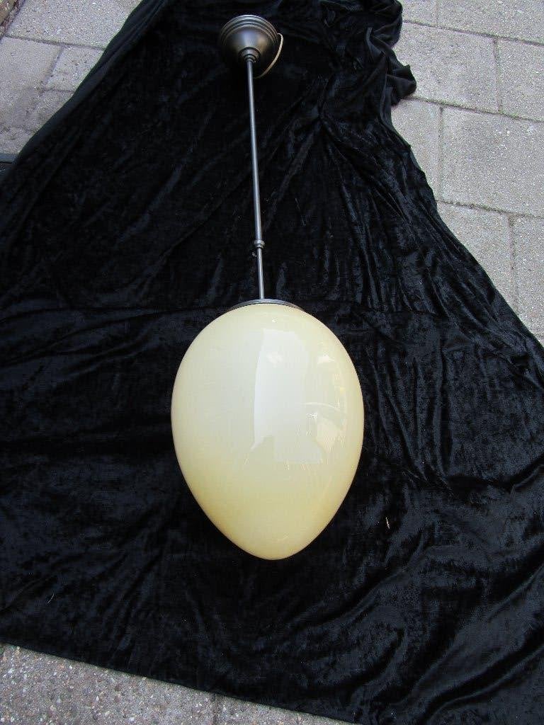 SUPER MOOIE GROTE ART DECO STIJL LAMP, Ophalen, Beige, Gebruikt, E27 (groot)