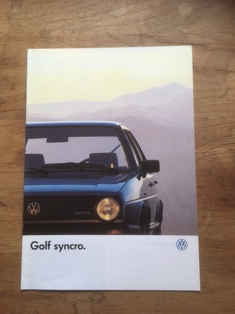 Volkswagen Golf Syncro brochure  1986   Frans, Gelezen, Volkswagen, Ophalen of Verzenden, Volkswagen