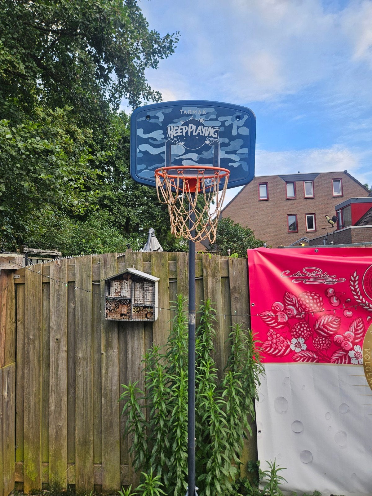 Basketbal net, Ophalen, Gebruikt, Ring, Bord of Paal