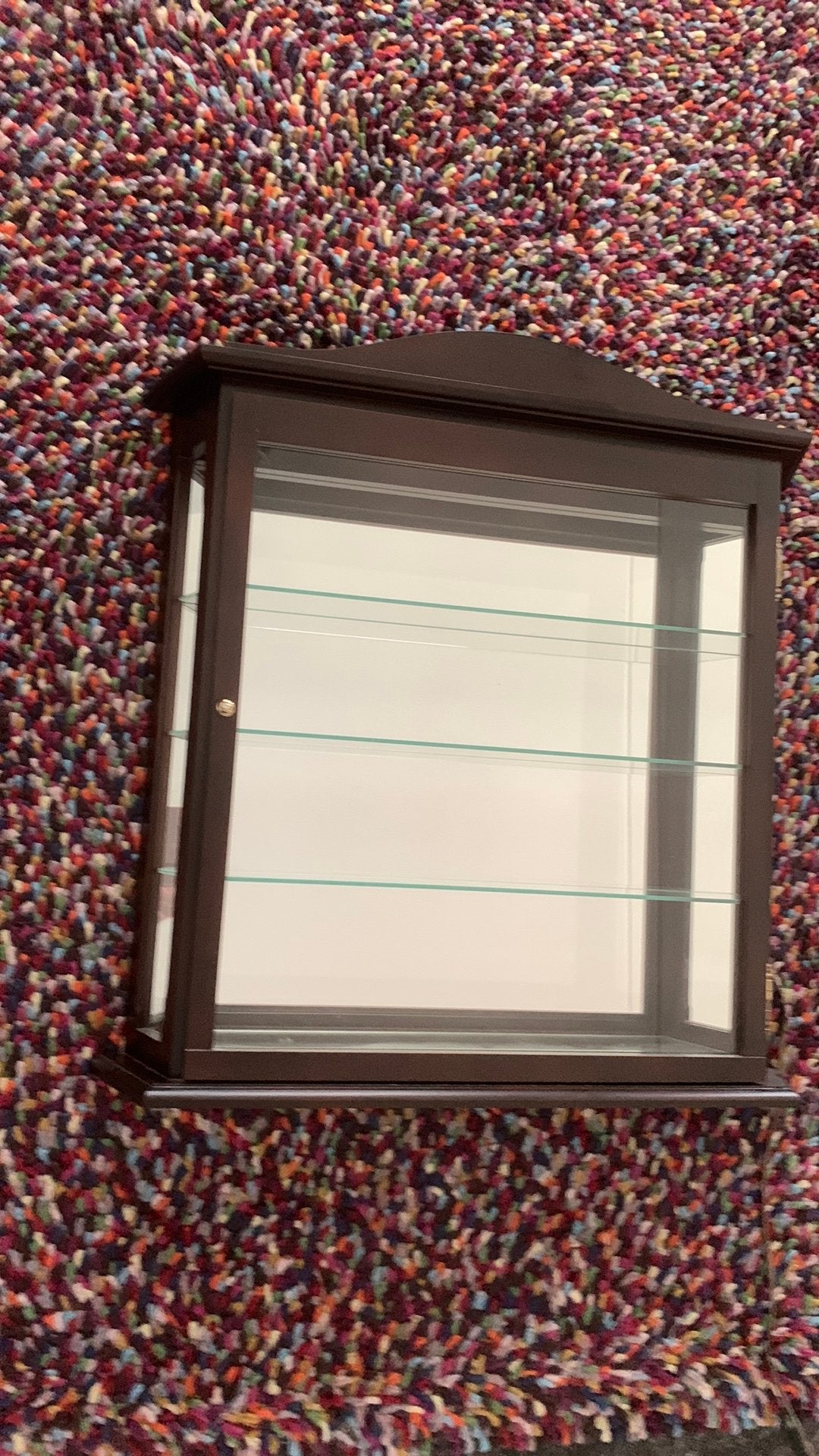 Mooie vitrine glas en spiegel, Huis en Inrichting, Kasten | Vitrinekasten, Ophalen, Ouderwets, 50 tot 100 cm, Minder dan 25 cm