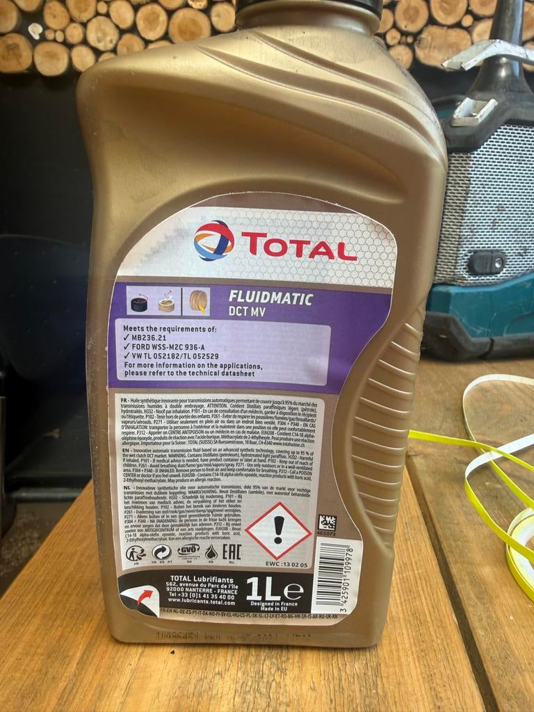 TOTAL FLUIDMATIC DCT MV DSG olie voor DQ250 en hoger, Auto-onderdelen, Ophalen, Volkswagen, Linkertwellink@hotmail.com, 7009hn