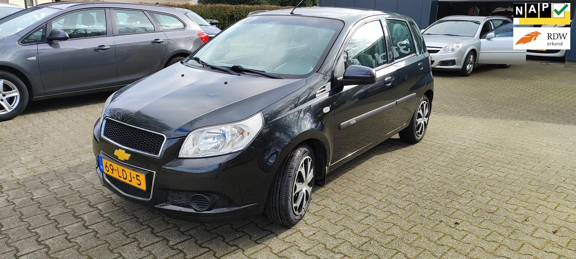 Chevrolet Aveo 1.2 16V LS B-clever bj 2010 airco, Auto's, Voorwielaandrijving, Aveo, 4 cilinders, 400 kg