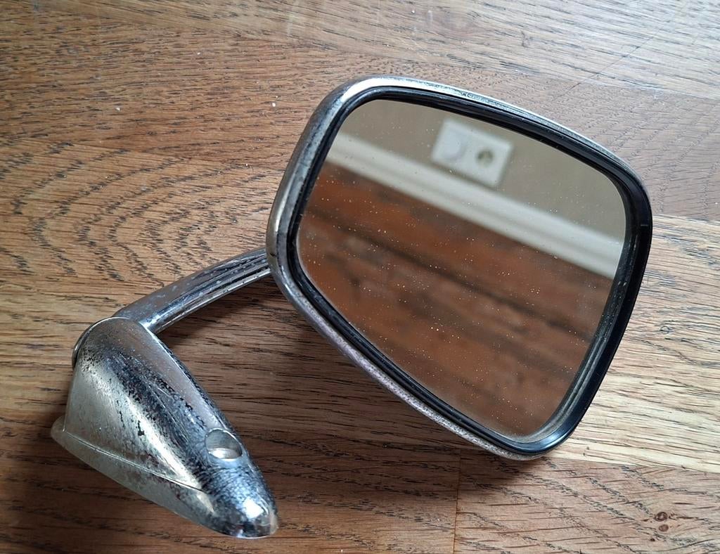 Vintage Franse buitenspiegel – chroom – “Patented 2”, Ophalen of Verzenden, Renault