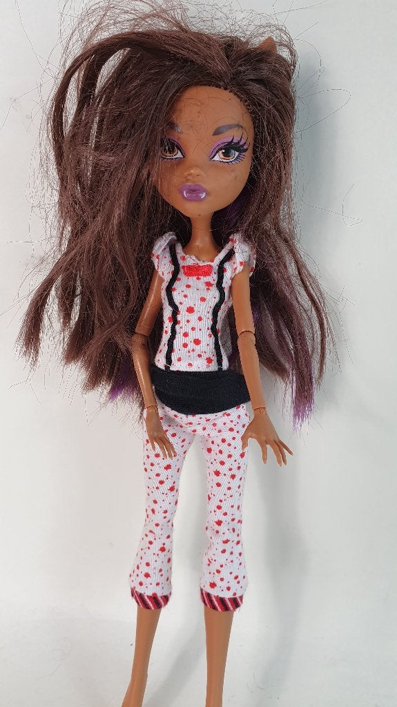 Monster High Clawdeen Wolf Basic of Dead Tired pop. S34, Verzamelen, Poppen, Tweedehands verkoop, Tweedehands verkoop, Gebruikt