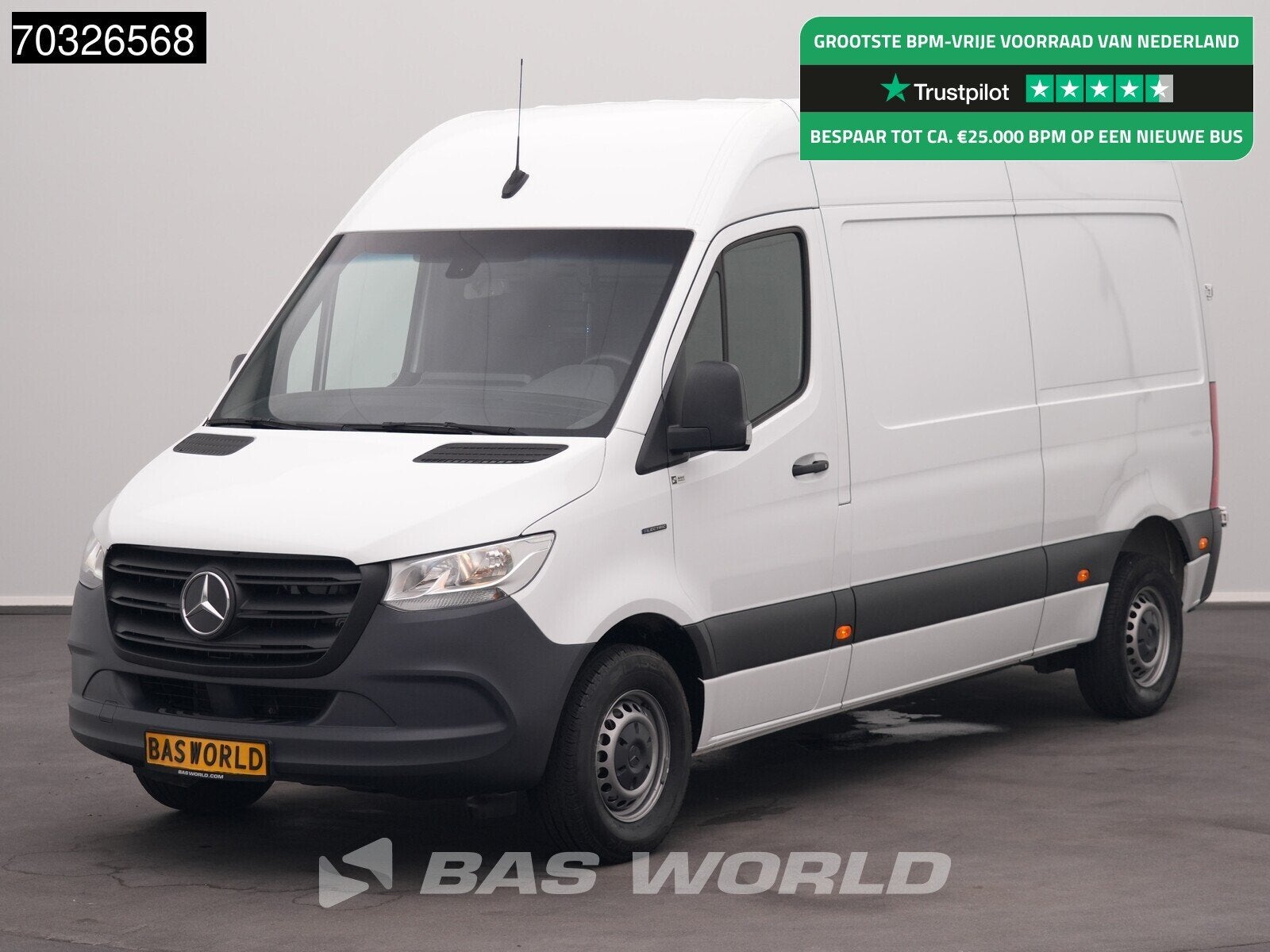 Mercedes eSprinter 312 112 L2H2 100% Elektrisch 55kWh 168km, Automaat, Stof, Gebruikt, 116 pk