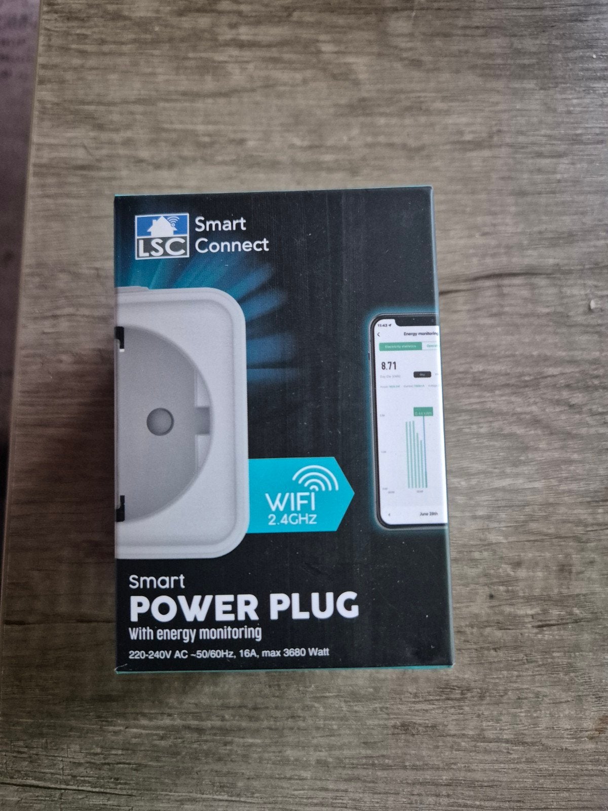 LSC Smart Connect Smart Power Plug met Energiemonitoring, Doe-het-zelf en Verbouw, Elektra en Kabels, Ophalen of Verzenden