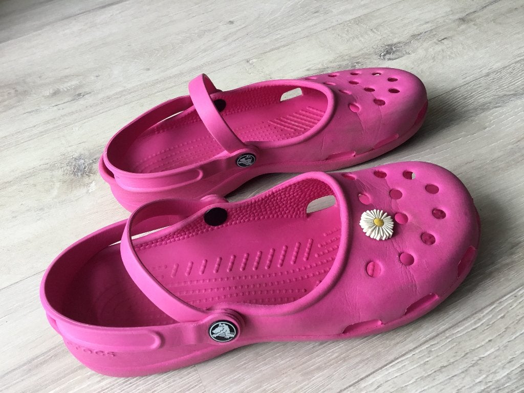 Roze Crocs, maat 10, zo 41/42, Kleding | Dames, Schoenen, Ophalen, Instappers, Crocs, Roze