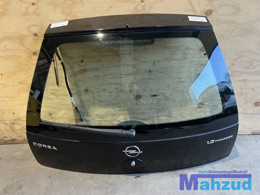 OPEL CORSA C Zwart Z20R achterklep 2000-2005, Auto-onderdelen, Gebruikt, Deur, Opel Automobile GmbH, Ophalen of Verzenden