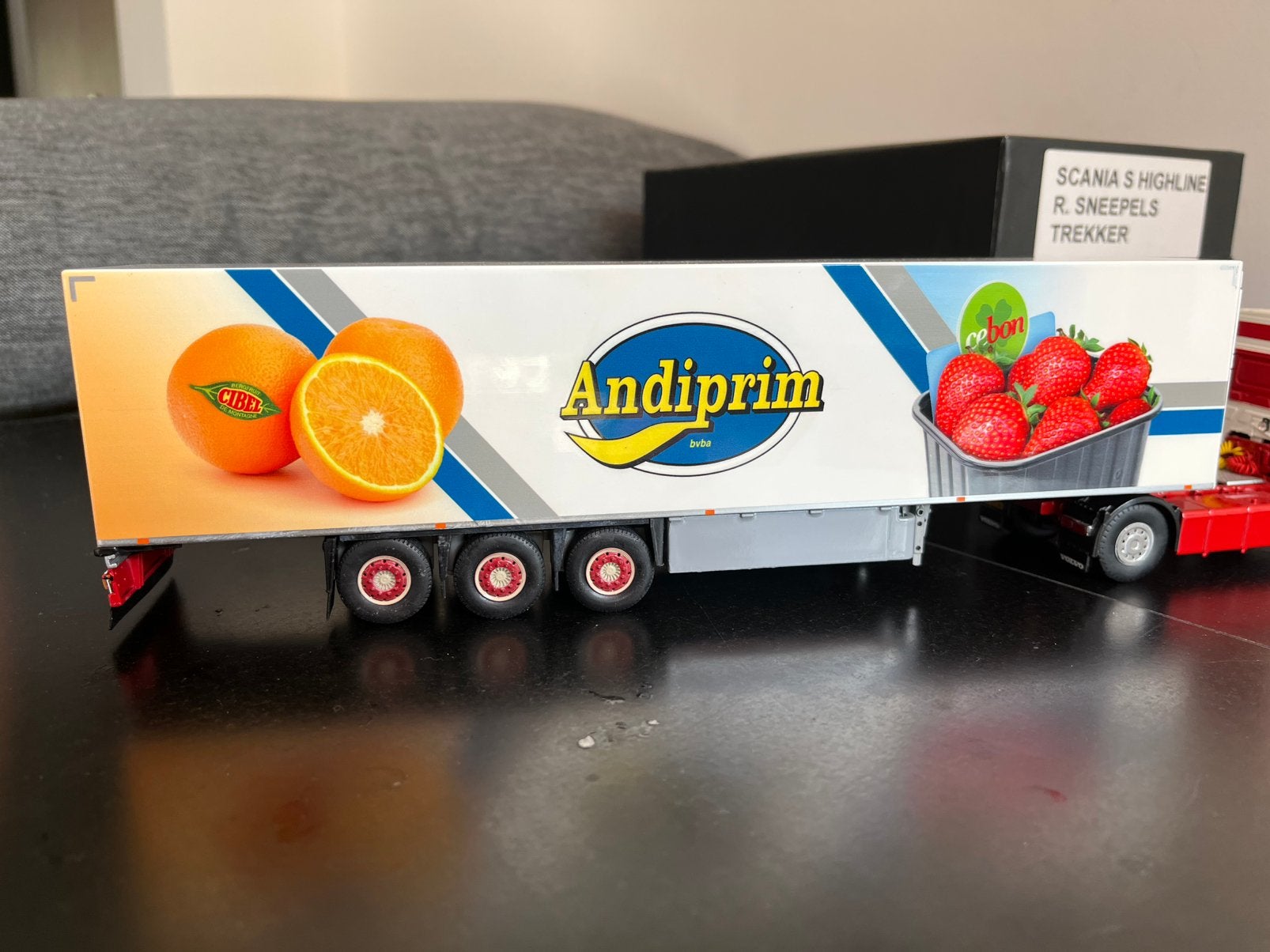 Tekno trailer Andiprim B keuze, Ophalen of Verzenden, Zo goed als nieuw, Bus of Vrachtwagen, Tekno
