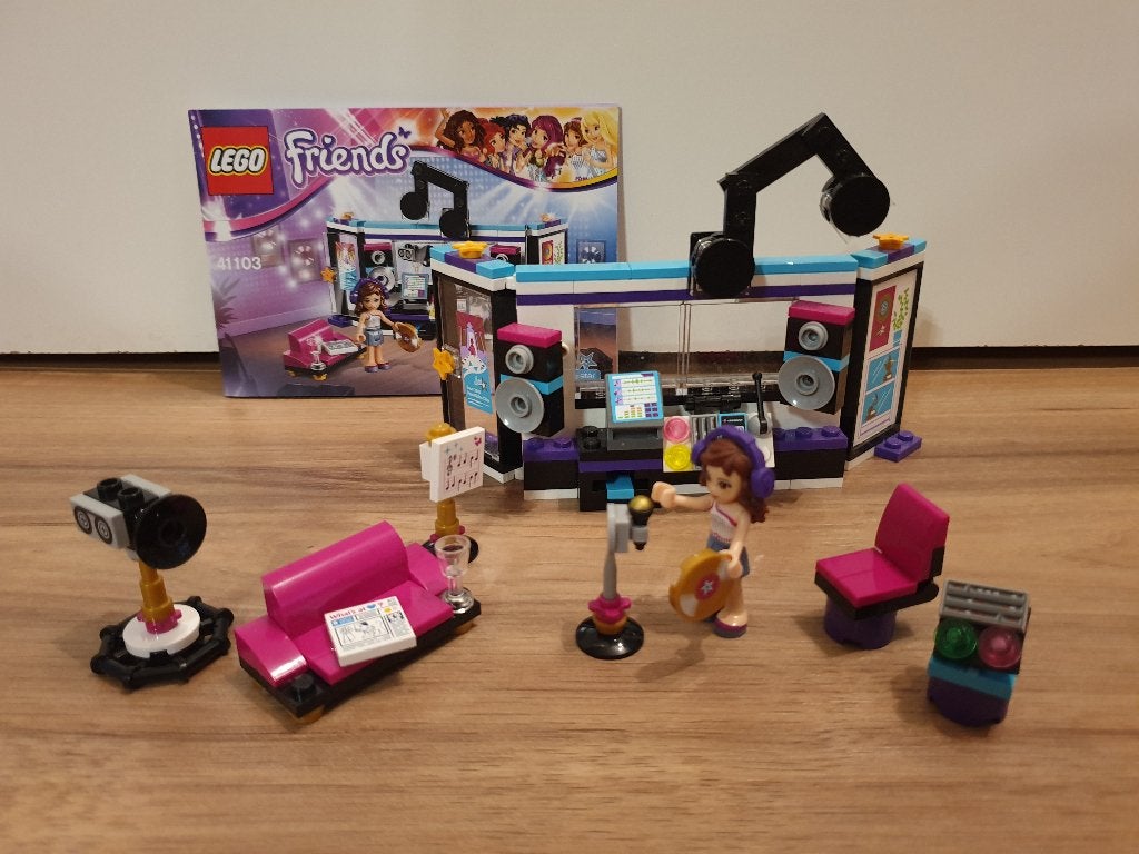 Lego Friends Popster Opnamestudio - 41103 Compl + boekje!, Lego, Friends, Ophalen of Verzenden, Zo goed als nieuw