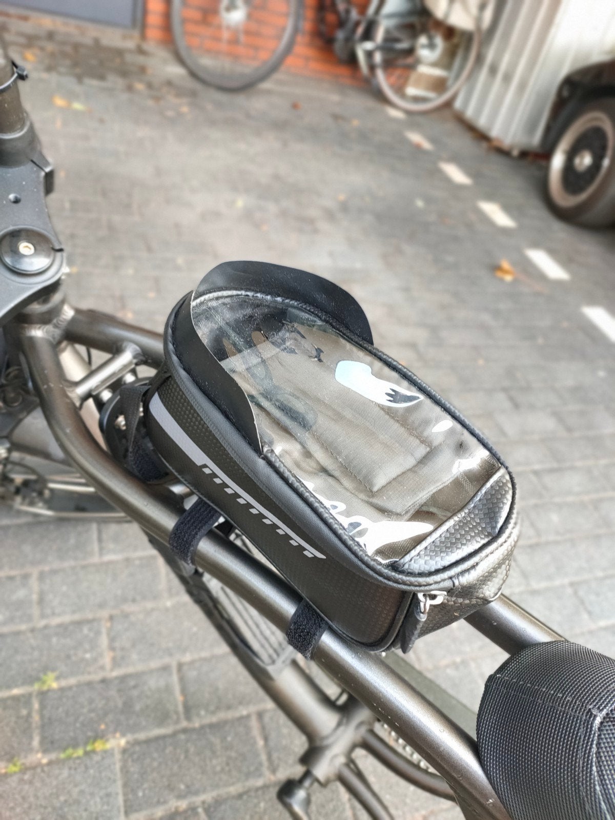 Fiets Telefoonhouder Tas - Waterdicht & Reflecterend, Ophalen of Verzenden, Zo goed als nieuw