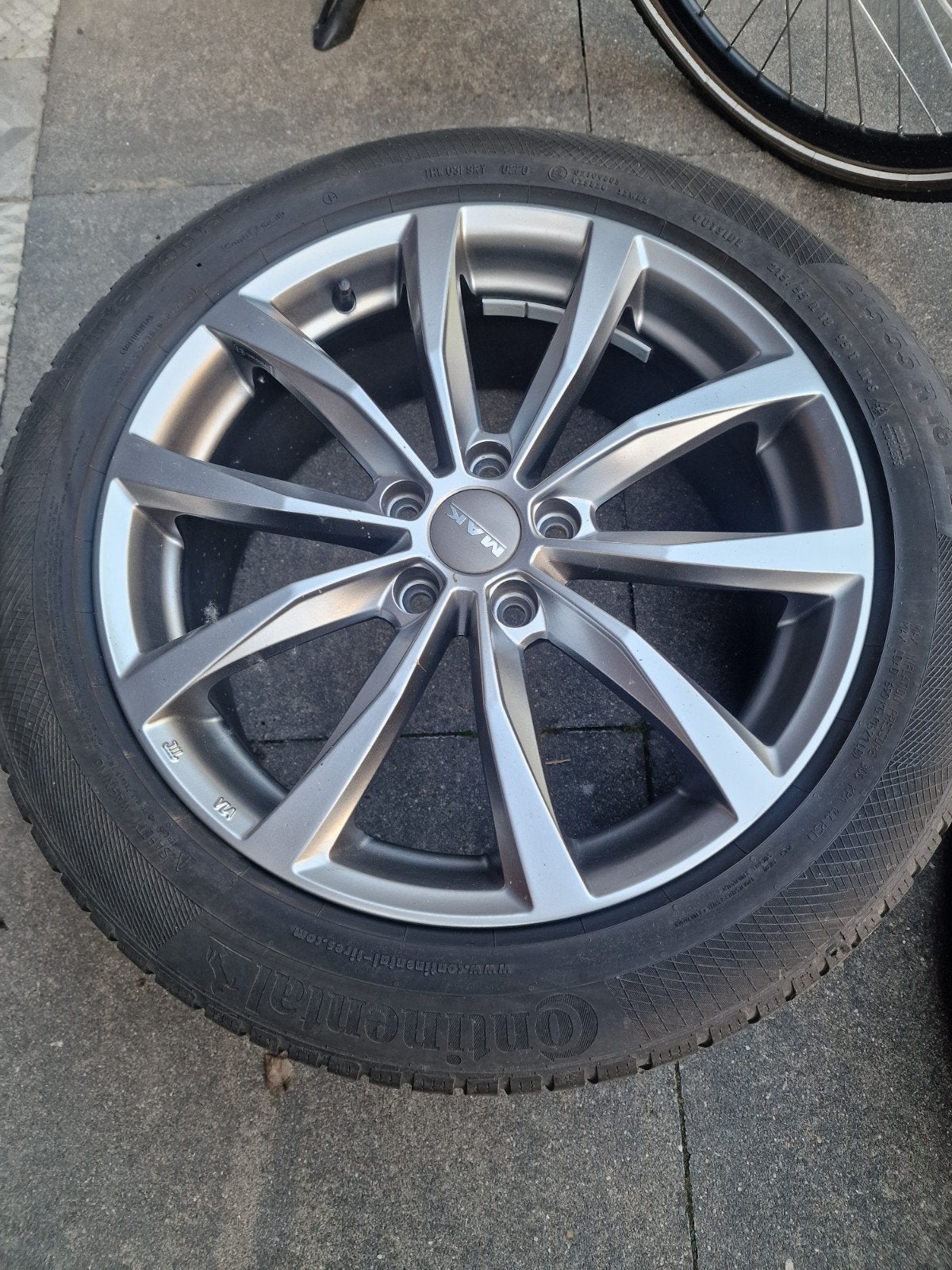 Continental WinterContact TS850P 215/55 R18 met MAK velgen, Ophalen, 18 inch, Banden en Velgen, Winterbanden