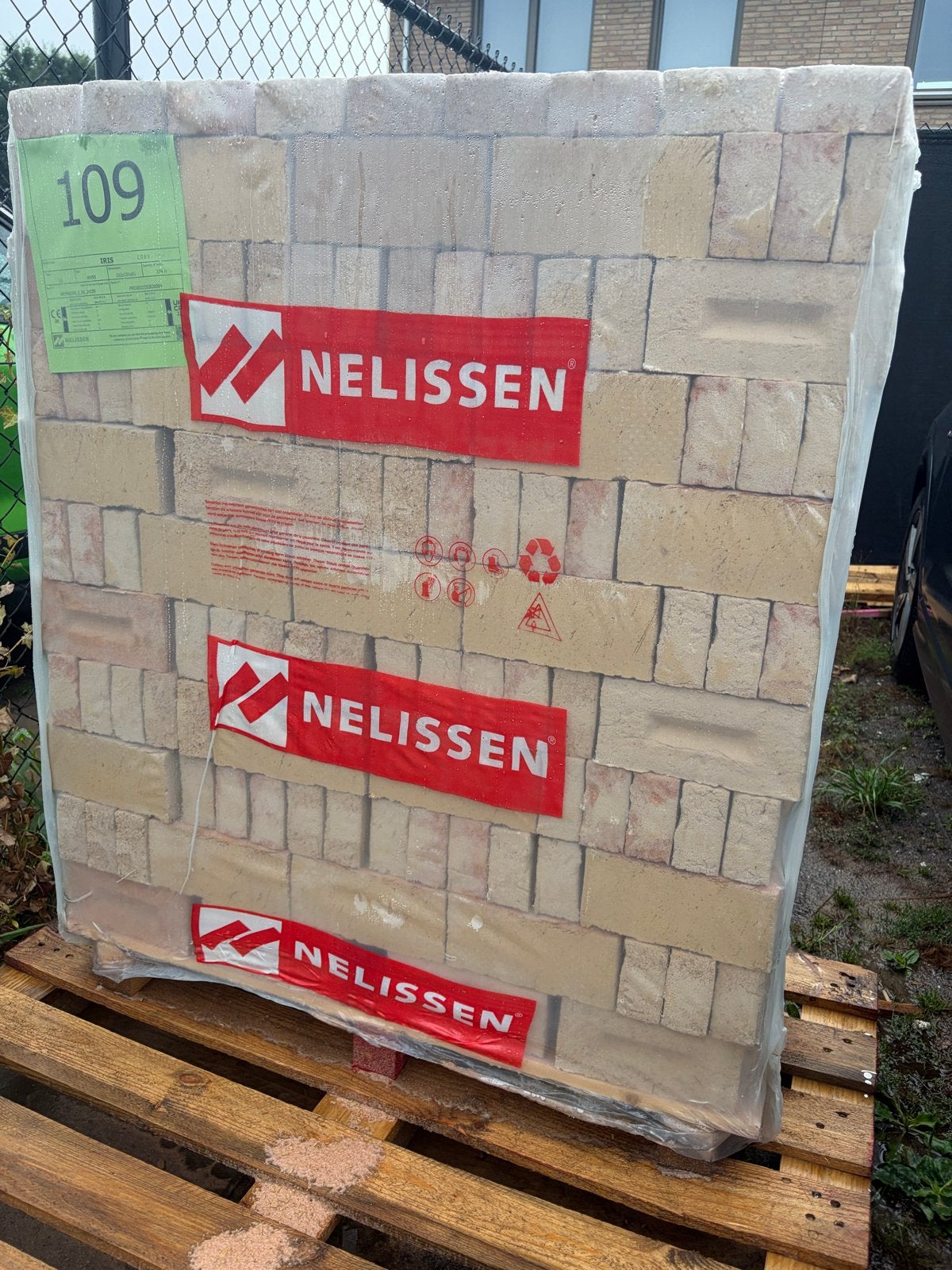 Nieuwe Nelissen bakstenen op pallet, Ophalen, Nieuw, Bakstenen
