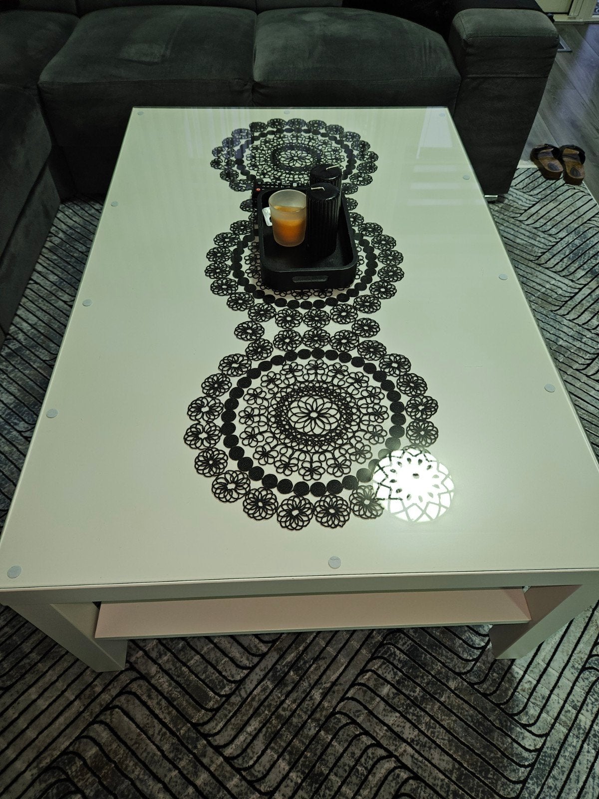 Salon tafel, Ophalen, 100 tot 150 cm, 50 tot 100 cm, Rechthoekig