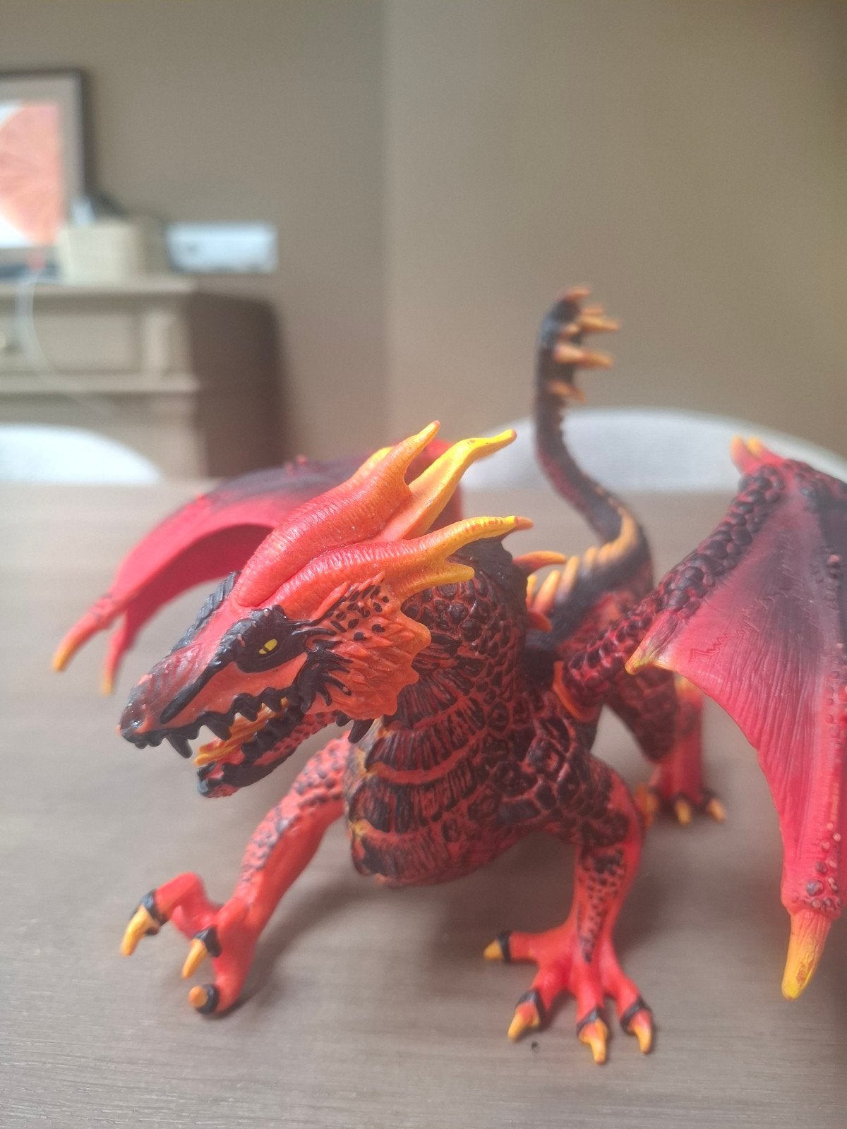 Schleich Draak Vuur Draak Speelfiguur, Ophalen of Verzenden, Zo goed als nieuw, Jongen of Meisje