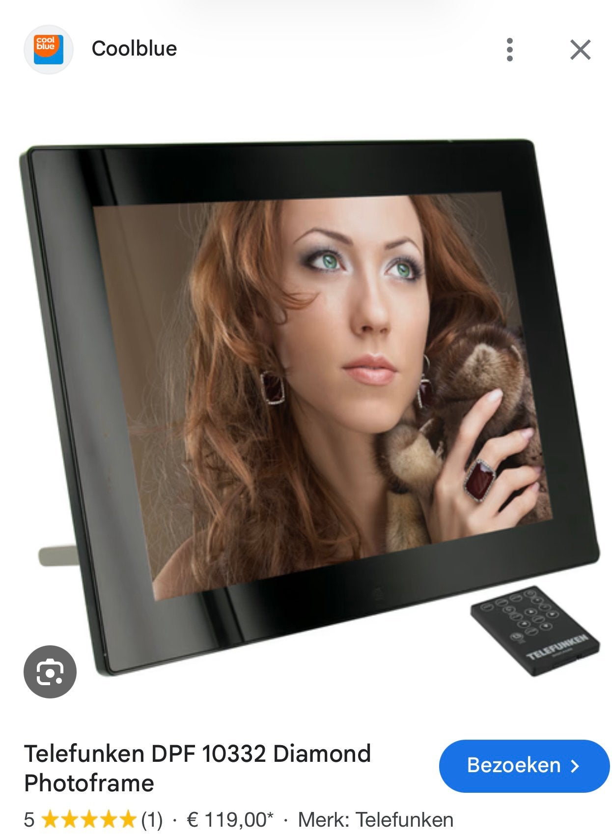 Telefunken DPF 10332 Diamond Photoframe, Ophalen of Verzenden, Zo goed als nieuw, Afstandsbediening