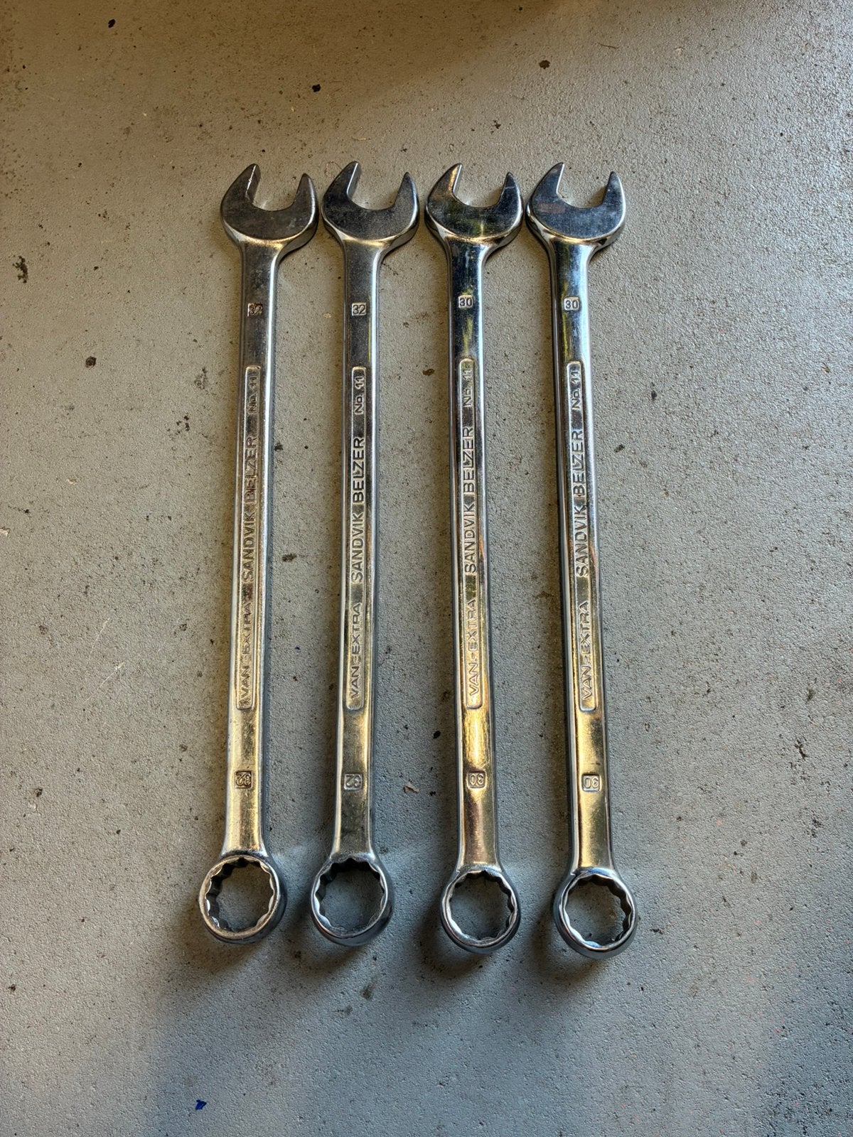 Sandvik Belzer 11M verlengde steekringsleutels 30mm en 32mm, Ophalen, Zo goed als nieuw