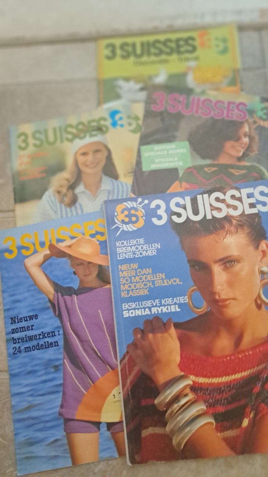 3 Suisses Breimagazines - Zomerse Breipatronen, Ophalen of Verzenden, Gebruikt, Breien, Patroon of Boek