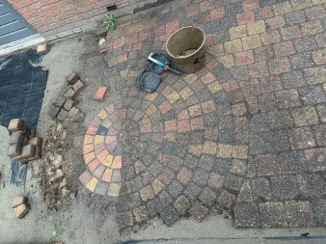 GRATIS Afhalen voor dinsdagavond, Ophalen, Gebruikt, Beton, Terrastegels