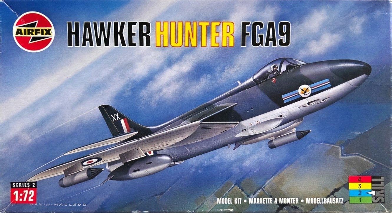 Airfix Hawker Hunter FGA.9 Modelbouwkit 1:72, Ophalen of Verzenden, 1:72 tot 1:144, Overige merken