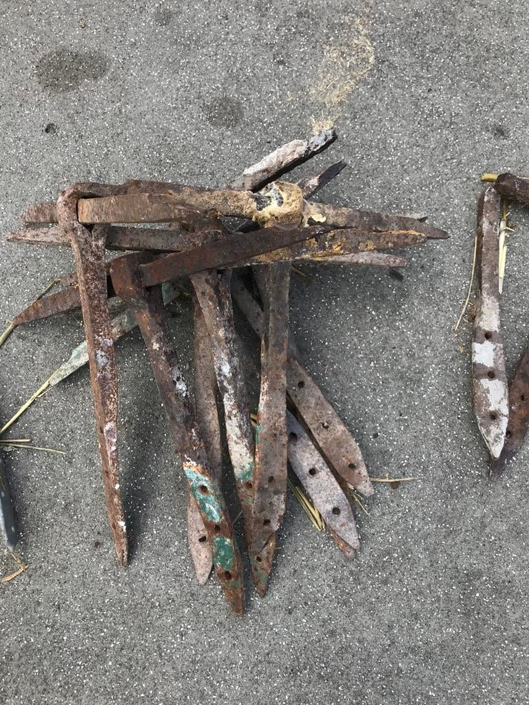 Ankers en strippen voor houten balken ., Ophalen of Verzenden, Zo goed als nieuw, 250 cm of meer, Balken