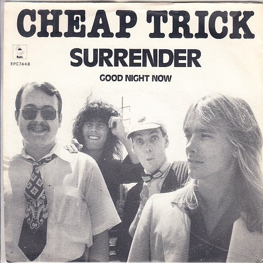 cheap trick - surrender (1979/ rock), Gebruikt, 7 inch, Ophalen of Verzenden, Beschermende buitenhoes
