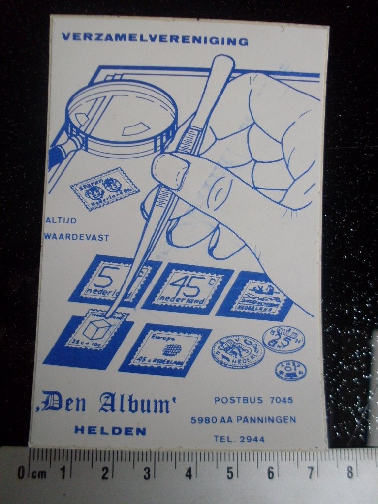 sticker verzamelvereniging den album helden panningen logo, Verzamelen, Verzenden, Zo goed als nieuw, Bedrijf of Vereniging
