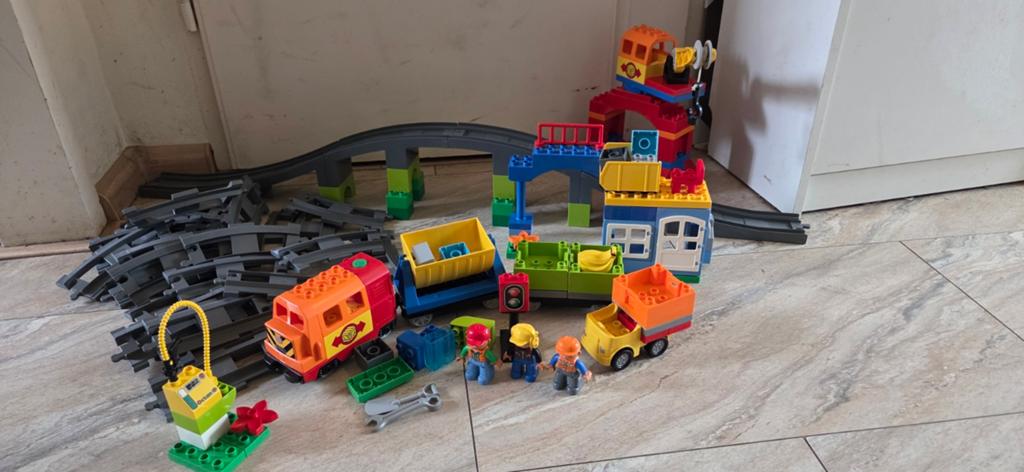 Lego Duplo 10508 Luxe Treinset, Kinderen en Baby's, Speelgoed | Duplo en Lego, Overige thema's, Lego, Ophalen of Verzenden, Zo goed als nieuw