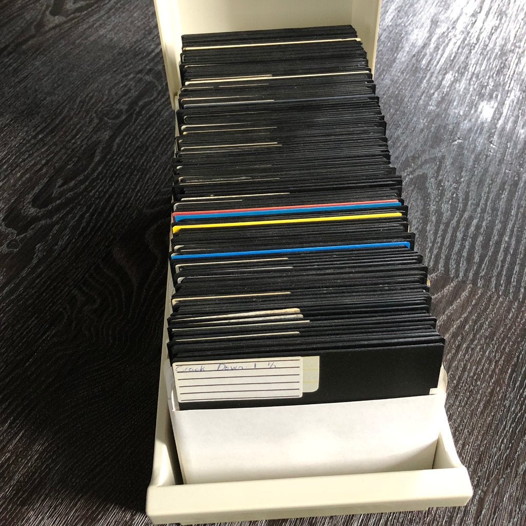 Box met floppy's 5.25 voor Commodore Amiga, Ophalen of Verzenden, Commodore